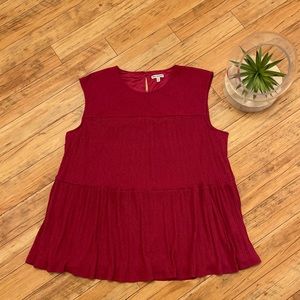 Juicy Couture Women’s Plus Flirty Raspberry Top